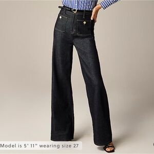 J. Crew Sailor Denim Trouser Jean Size 26